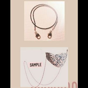 Beaded facemask chain